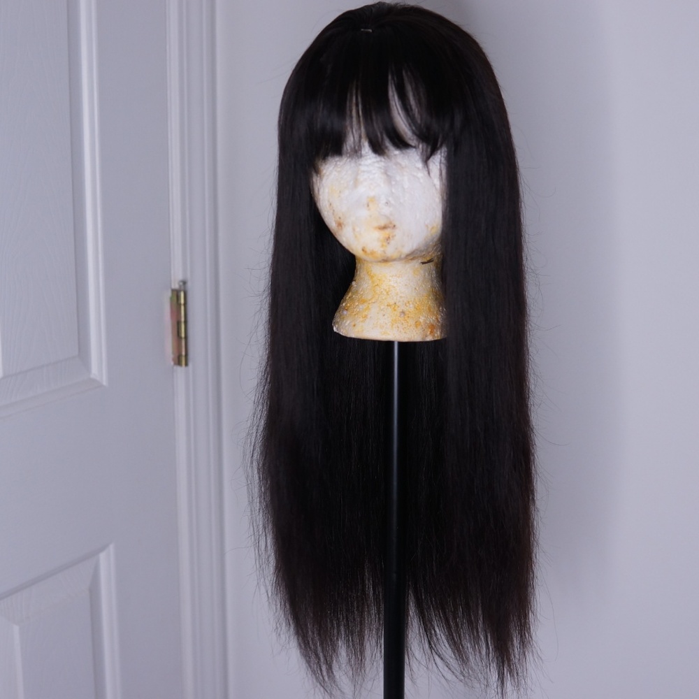 Silky Straight 18 inch Wig with Bangs